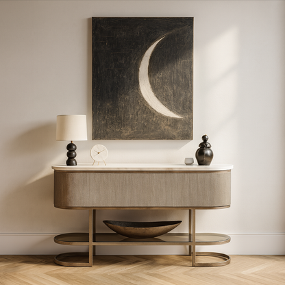 Belvedere Aged Gold Console Table