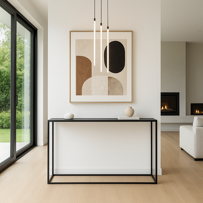 Fern Black Console Table