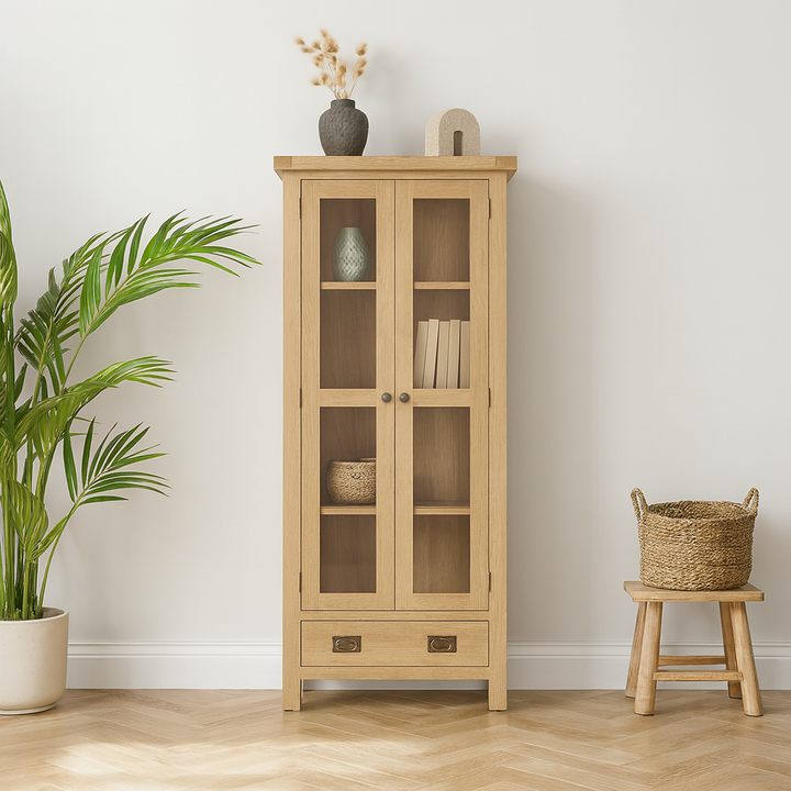 Dewsbury Oak Display Cabinet