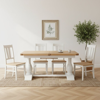 Chesterfield Oak 1.6m Extendable Dining Table