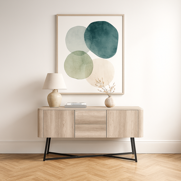 Ukiah Grey Oak Veneer Sideboard