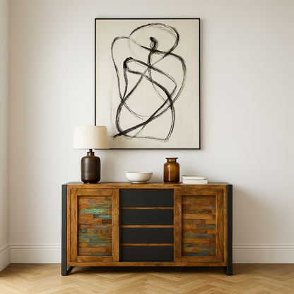 Urban Chic Reclaimed Wood Sideboard - Sideboard - Heart of Kitchens