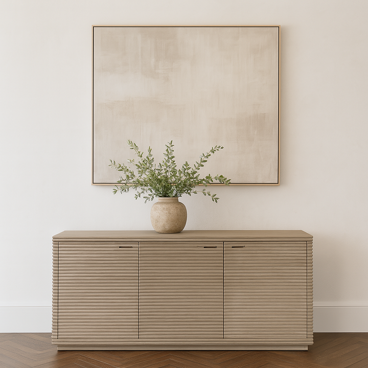 Solara Ribbed Oak Sideboard