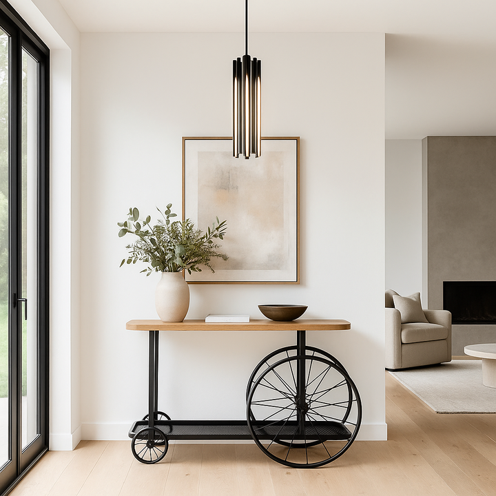 Craft Wheel Console Table
