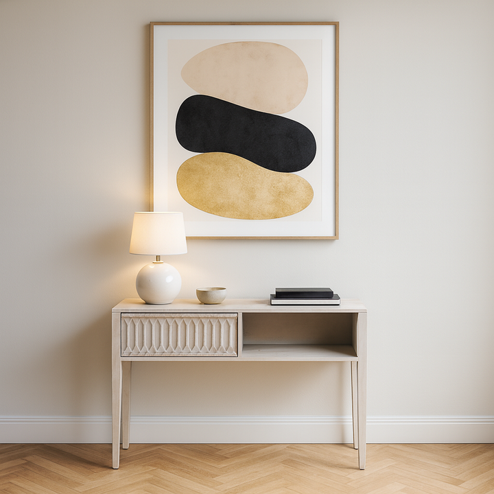 Khao Mango Wood 1 Drawer Console Table