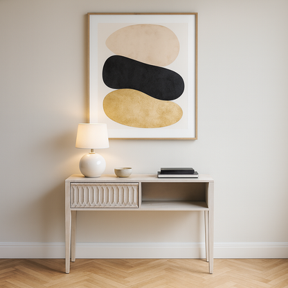 Khao Mango Wood 1 Drawer Console Table