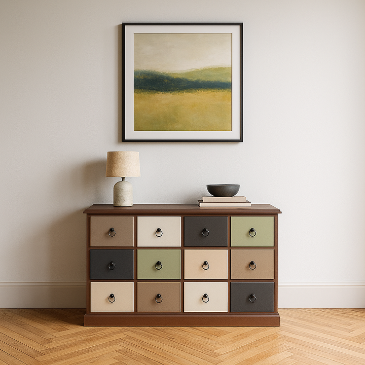 Loft Multicoloured Pine Wood Sideboard