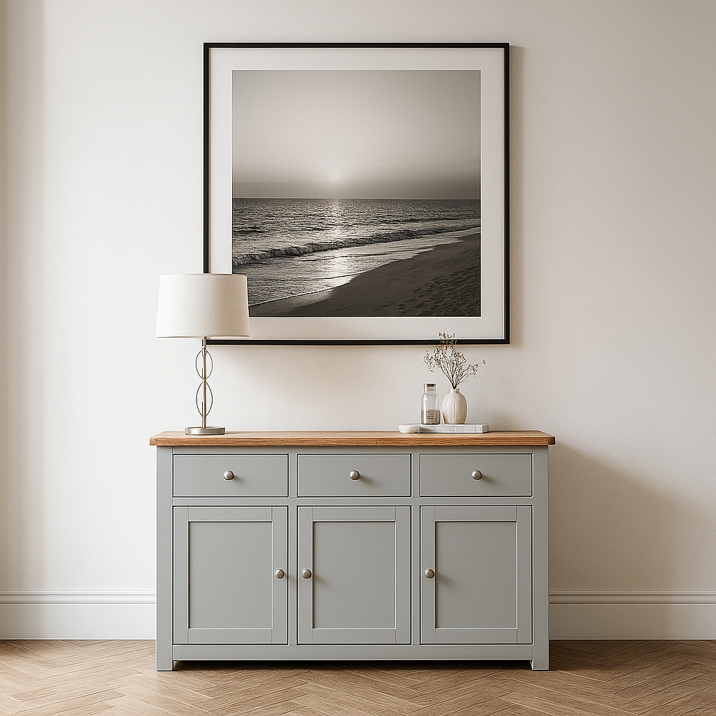 Diamond Grey Painted Large Sideboard - Sideboard - Heart of Kitchens