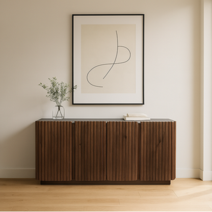 Monterey Mango Wood  Four Door Buffet Sideboard