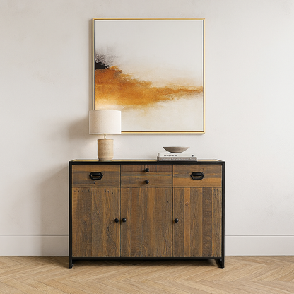 Ooki Reclaimed Wood Sideboard With 3 Doors & 4 Drawers - Sideboard - Heart of Kitchens