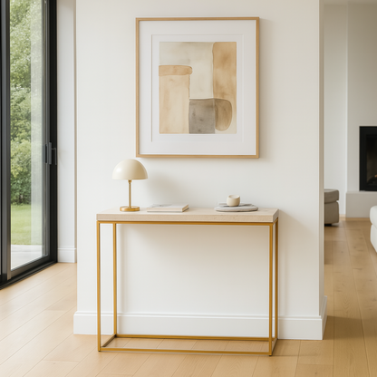 Madison Granite and Metal Console Table