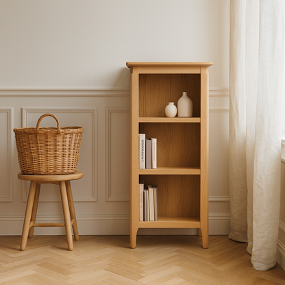 Oakmere Small Narrow Bookcase