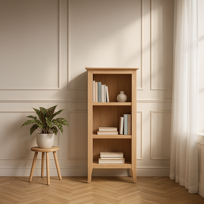 Oakmere Small Narrow Bookcase