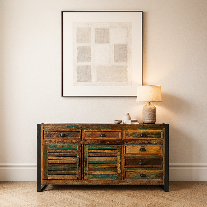Urban Chic Reclaimed Wood Large Sideboard - Sideboard - Heart of Kitchens