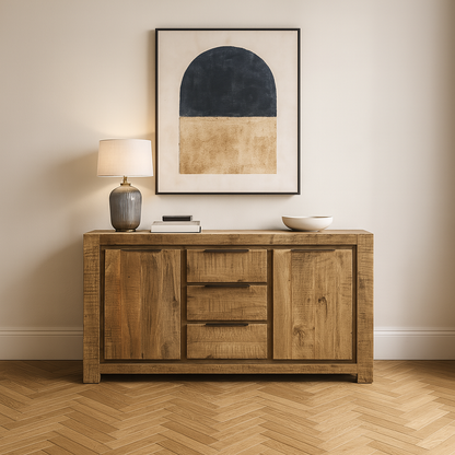 Saran Solid Wood Large Sideboard