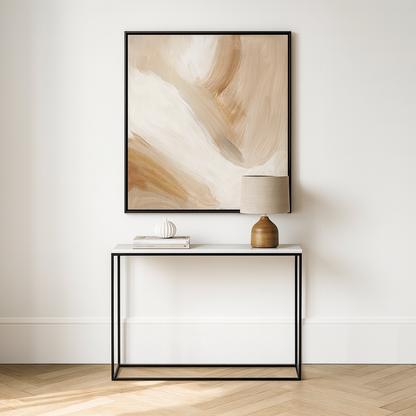 Kalani White Marble Console Table