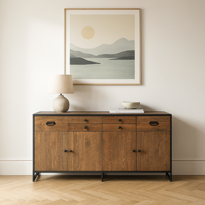 Ooki Reclaimed Wood Large Door / Drawer Sideboard - Sideboard - Heart of Kitchens