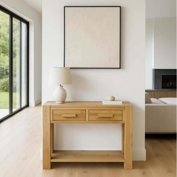 Trend Solid Oak Console Table