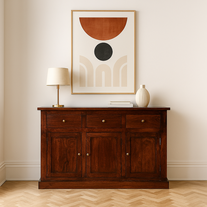 Jaipur Dark Mango Wood Large Sideboard