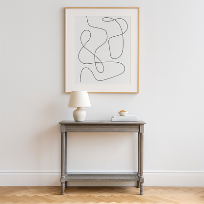 Serene Rattan Console Table