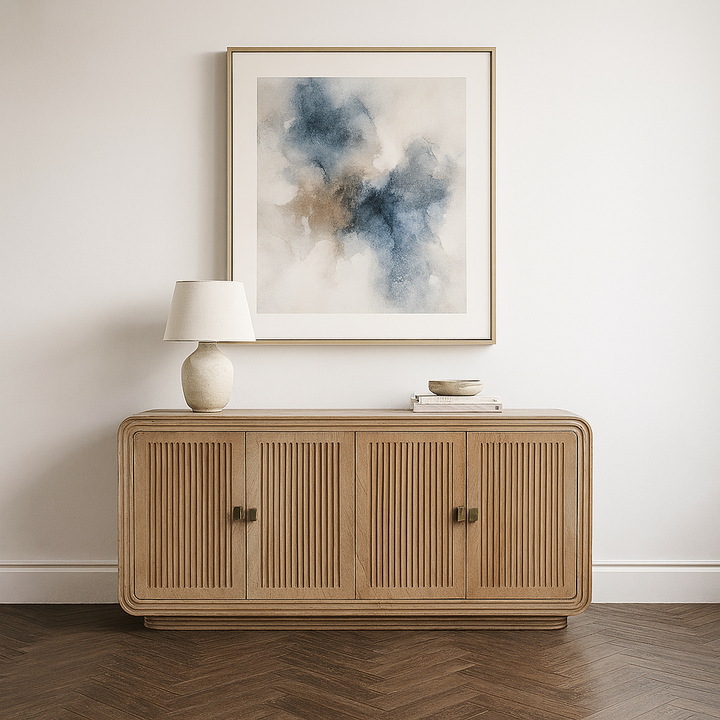 Hudson Carved Mango Wood Large Sideboard