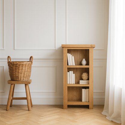 Dewsbury Oak Narrow Bookcase