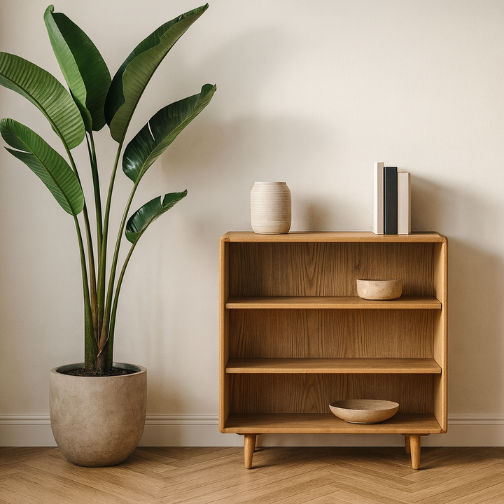Arlo Oak Low Bookcase