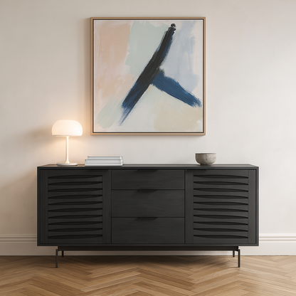 Bronks Black Acacia Buffet Sideboard