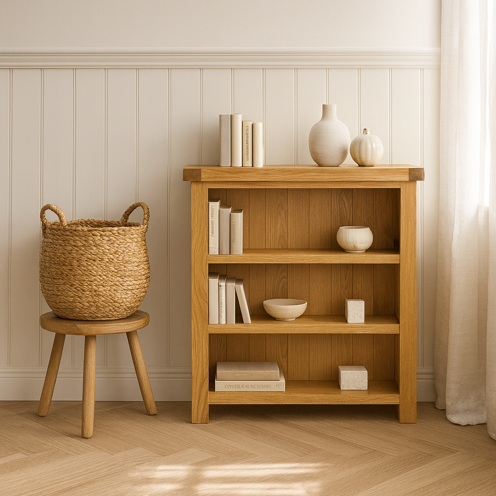 Dewsbury Oak Small Bookcase