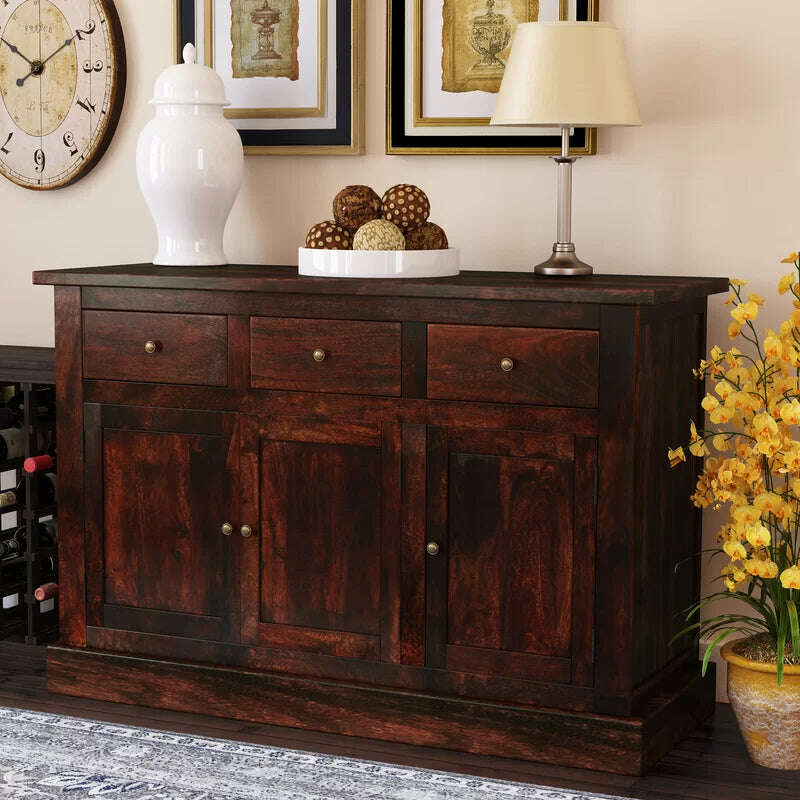 Jaipur Dark Mango Wood Large Sideboard