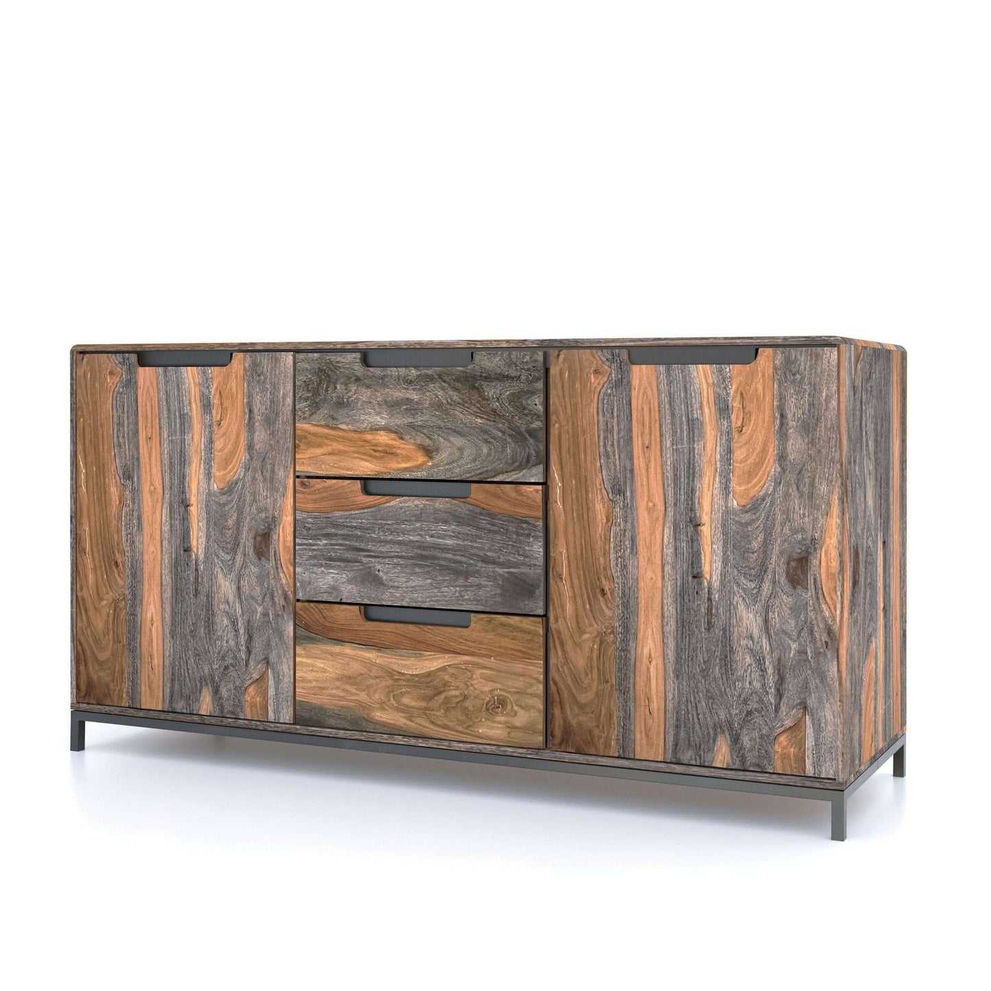 Kavi Sheesham 3 Door Sideboard - Sideboard - Heart of Kitchens