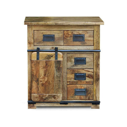 Kora Mango Wood Hall Cabinet - Hall Cabinet - Heart of Kitchens