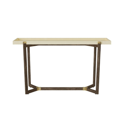 Looma Cream Shagreen Console Table
