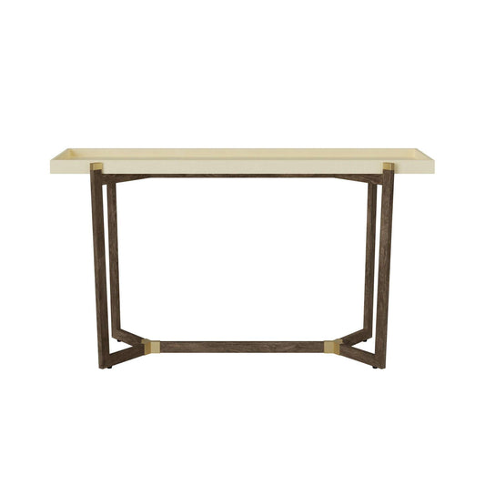Looma Cream Shagreen Console Table