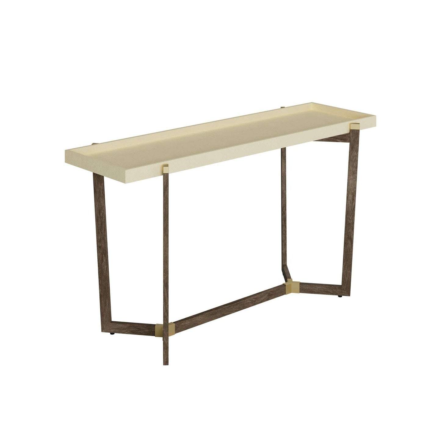 Looma Cream Shagreen Console Table