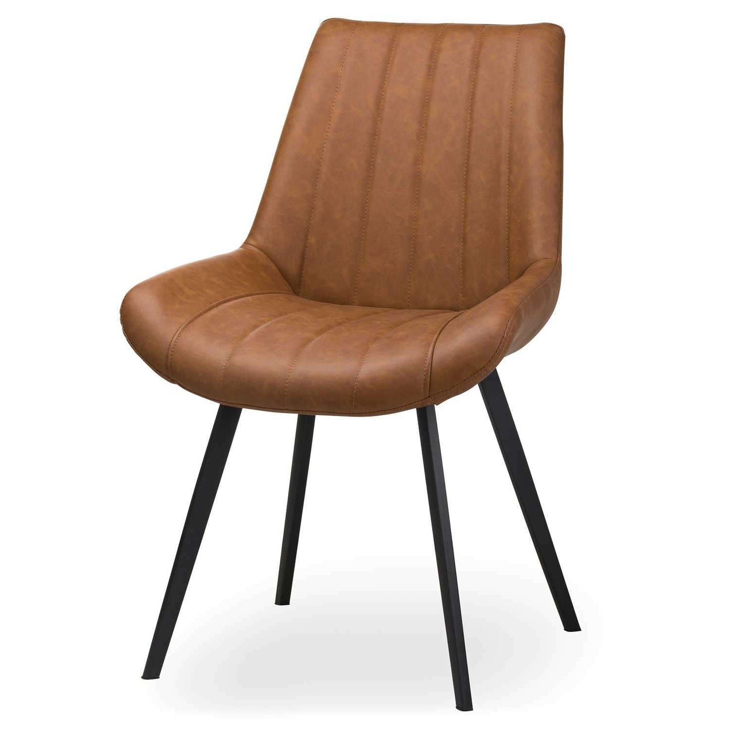 Malmo Tan Brown Leather Dining Chair