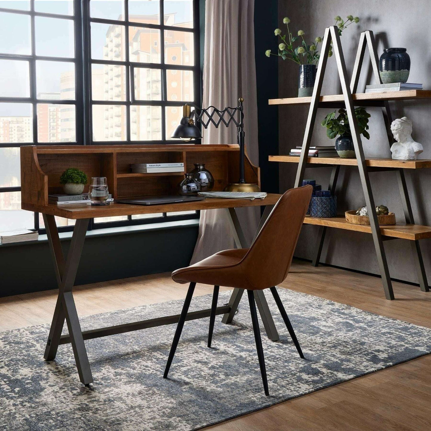 Malmo Tan Brown Leather Dining Chair