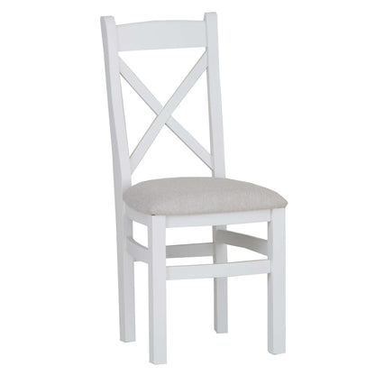 Marlborough White Oak Fabric Seat Dining Chair