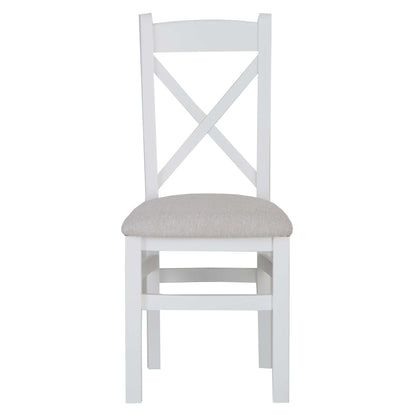 Marlborough White Oak Fabric Seat Dining Chair