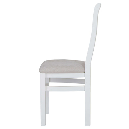 Marlborough White Oak Fabric Seat Dining Chair