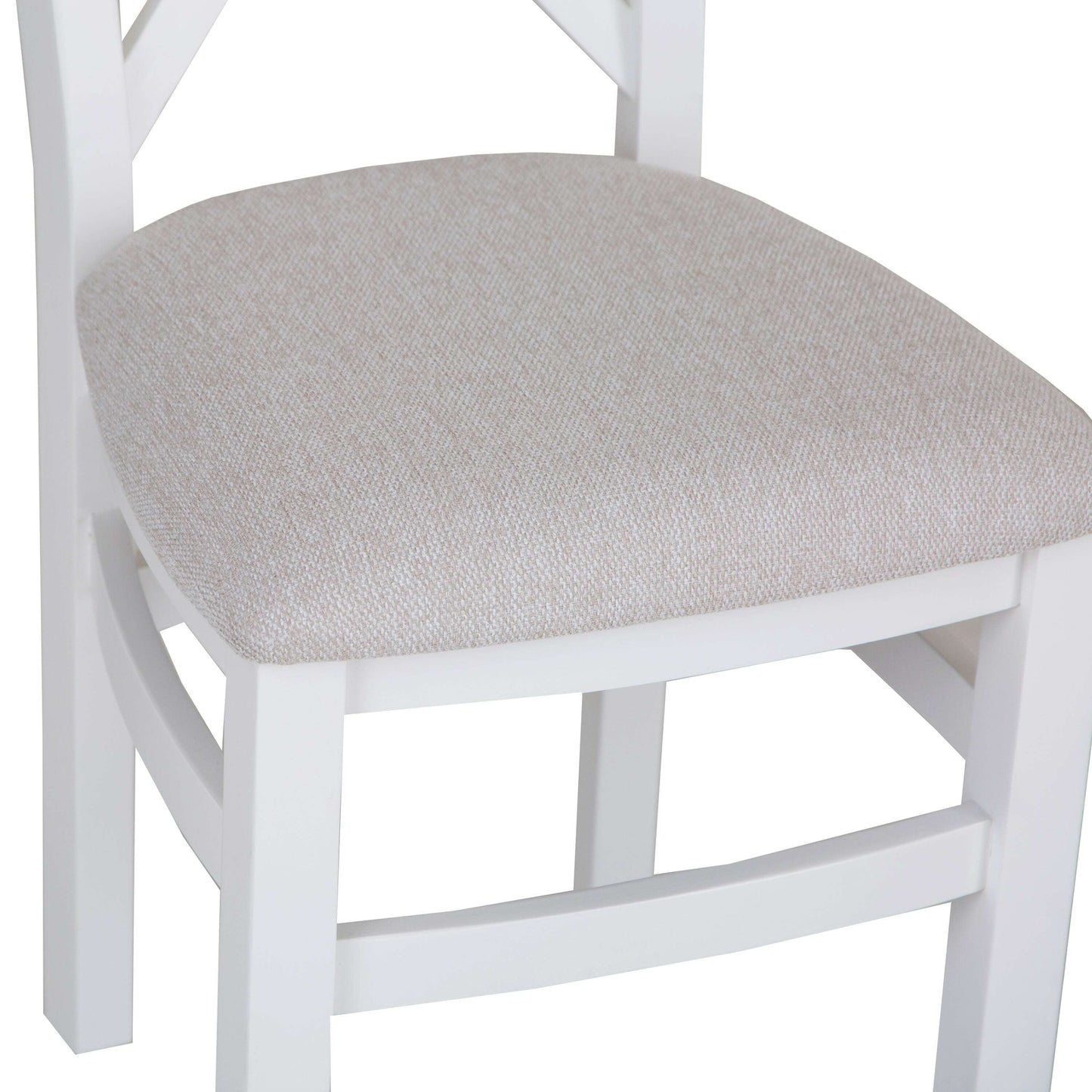 Marlborough White Oak Fabric Seat Dining Chair