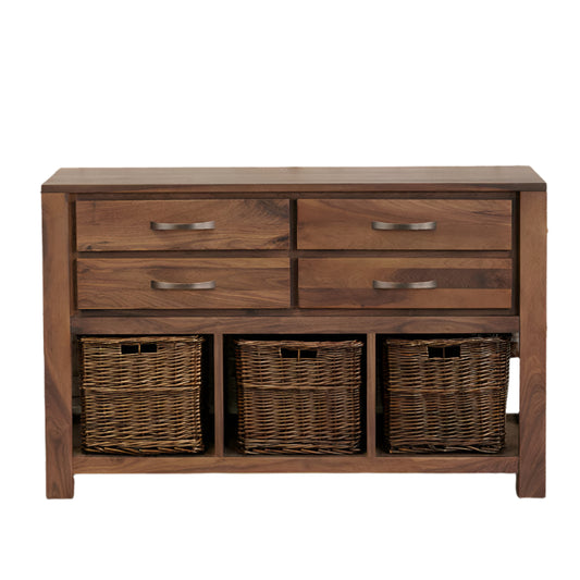 Mayan Walnut Console Table