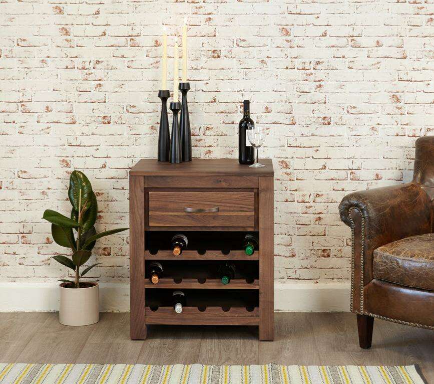 Mayan Wine Rack Lamp Table