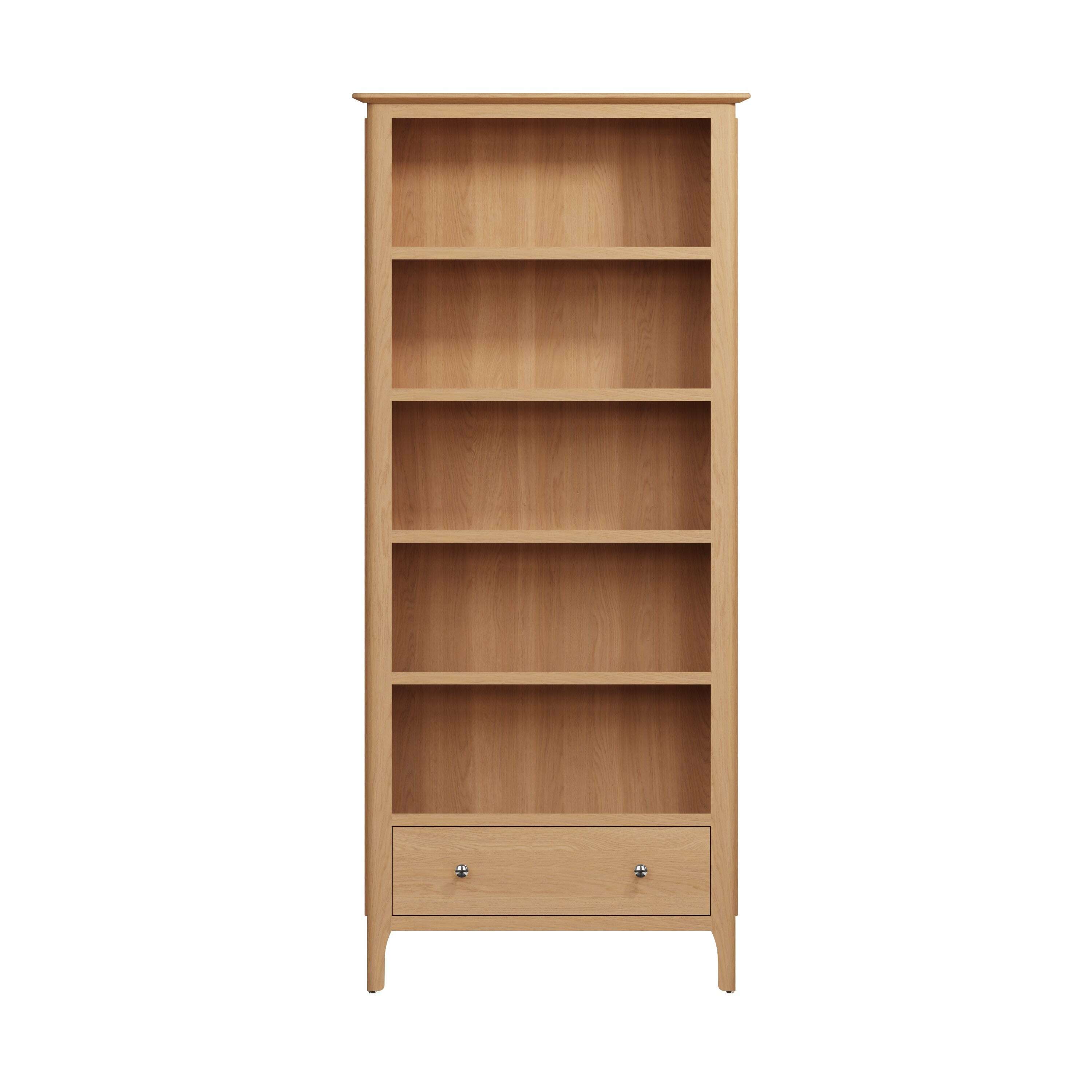 Oakmere Large Bookcase – Scandinavian Style & Versatile Storage – Heart ...