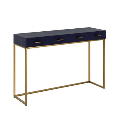 Oaska Navy Shagreen Console Table