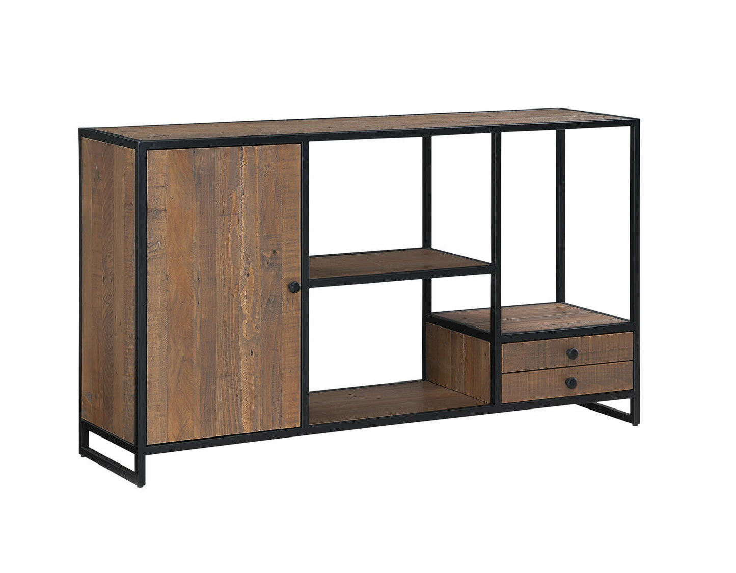 Ooki Reclaimed Wood Funky Open Console Table