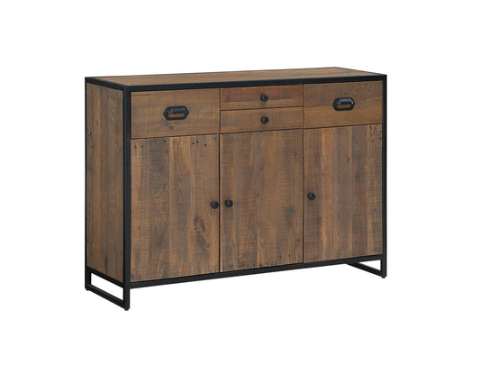 Ooki Reclaimed Wood Sideboard With 3 Doors & 4 Drawers