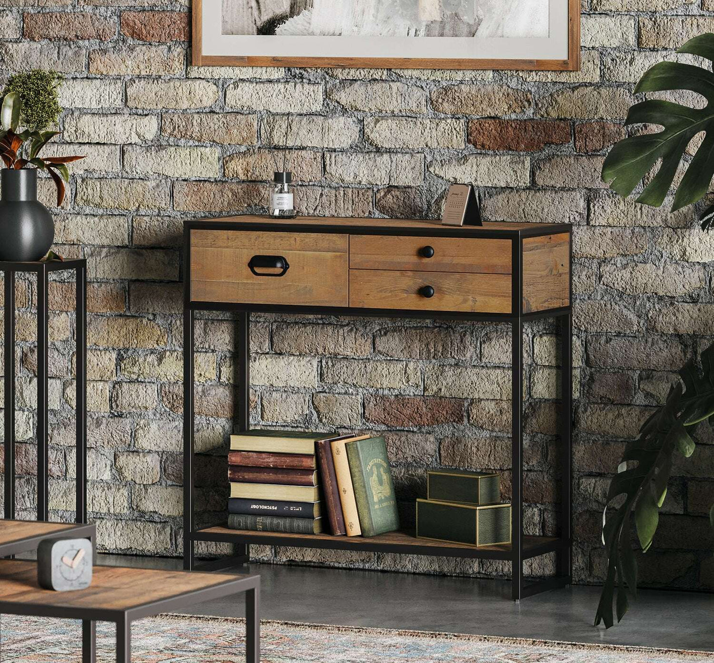 Ooki Reclaimed Wood Small Console Table