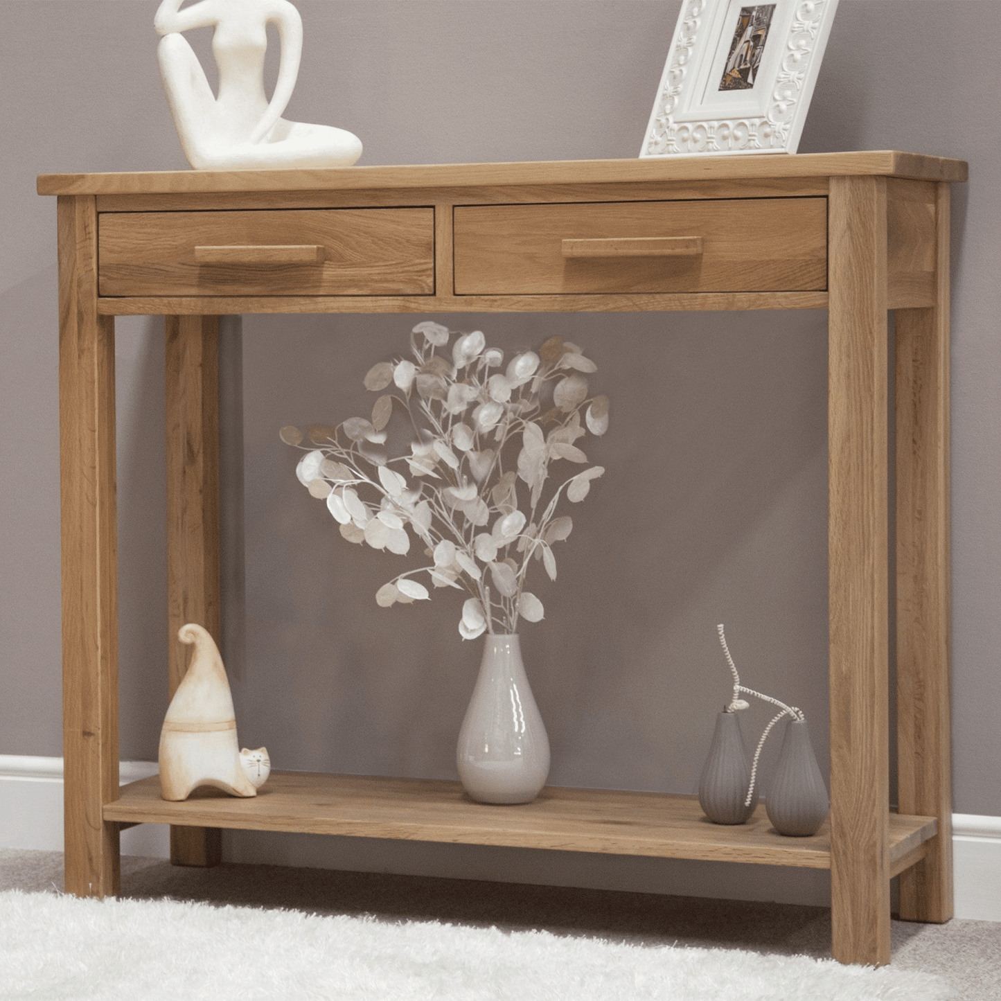 Opus Solid Oak Console Table