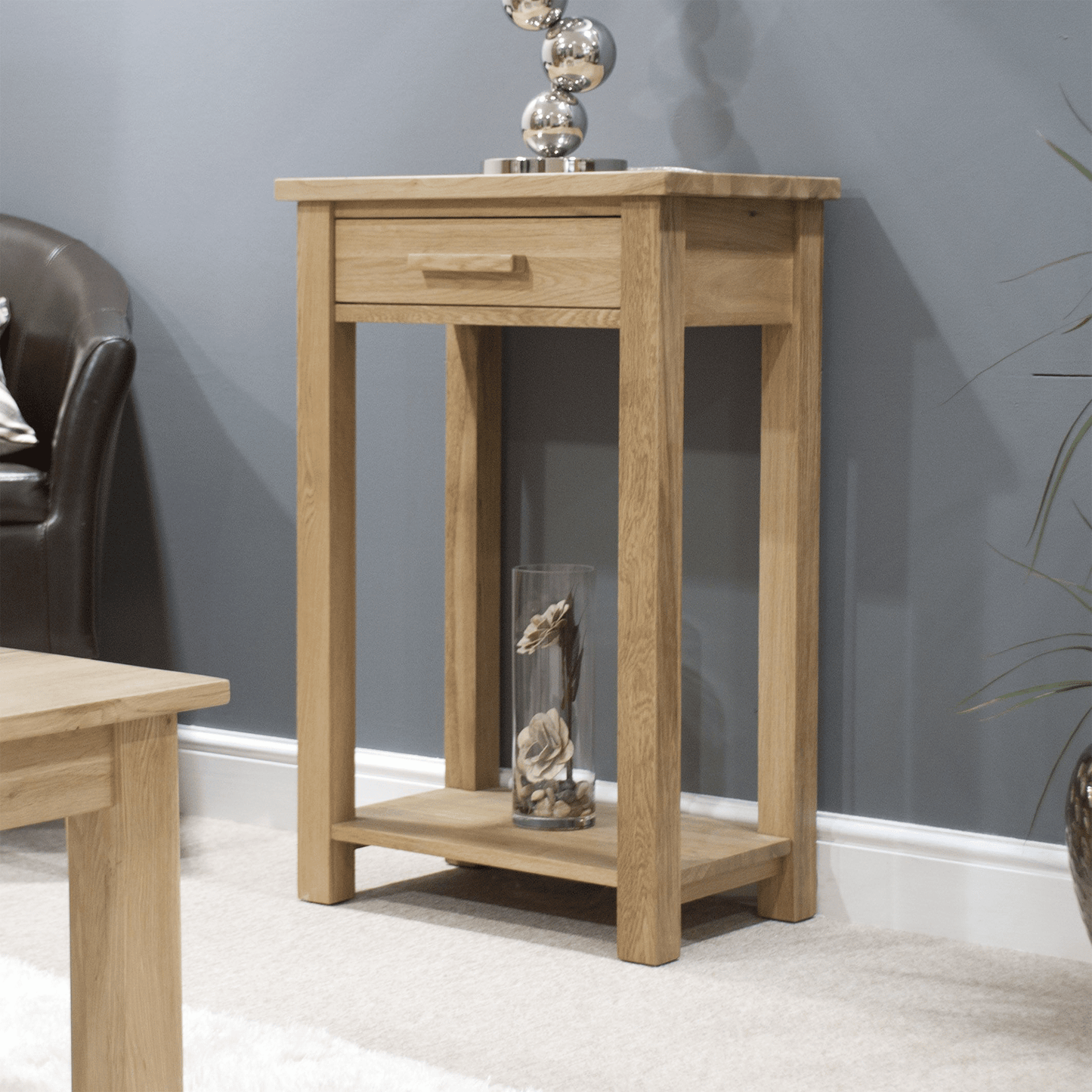 Opus Solid Oak Small Console Table